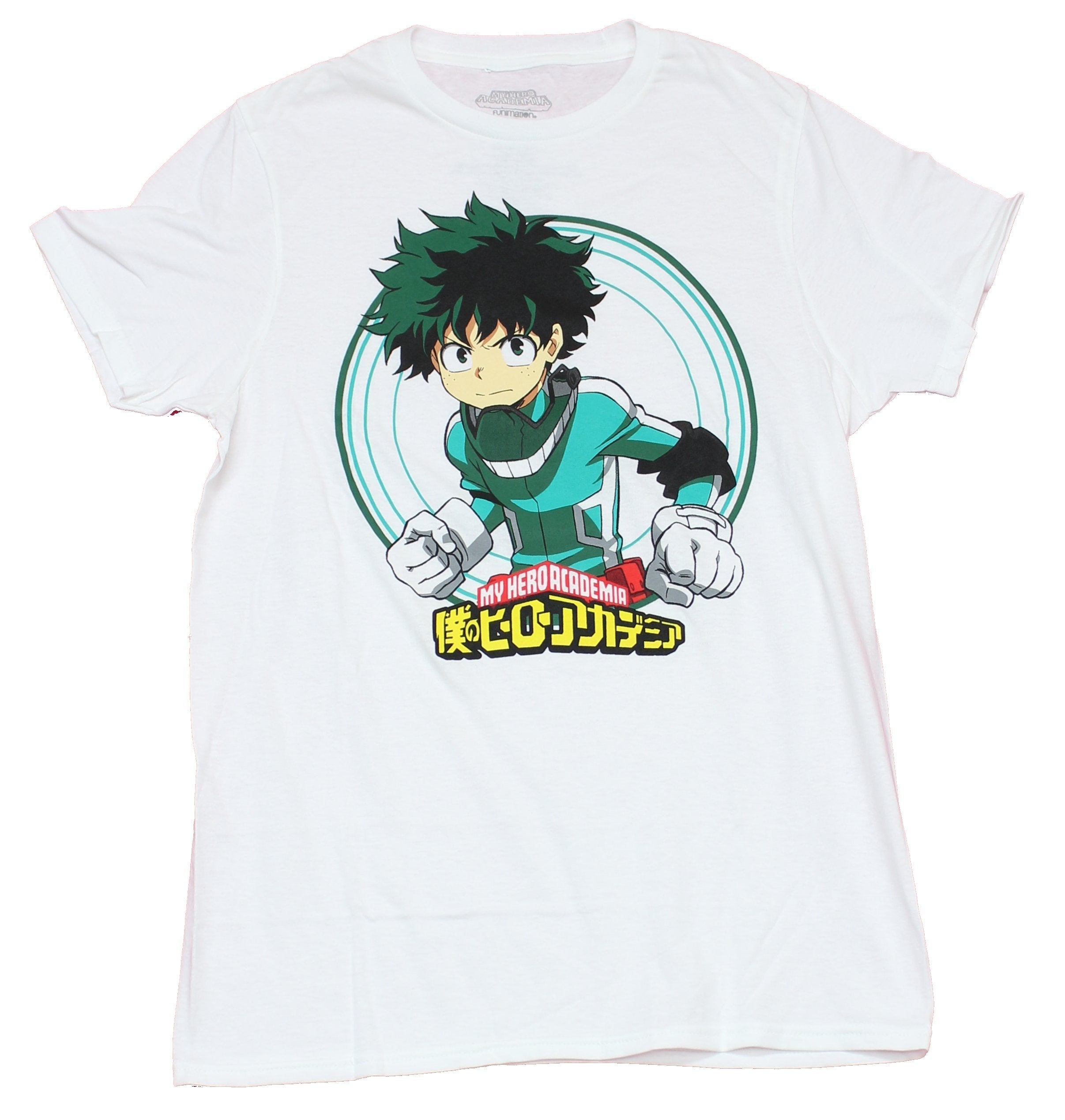 My Hero Academia Mens T-Shirt - Deku Izuku Midoriya Circle Target Image Hoodie, Sweatshirt | CiraTrend.com