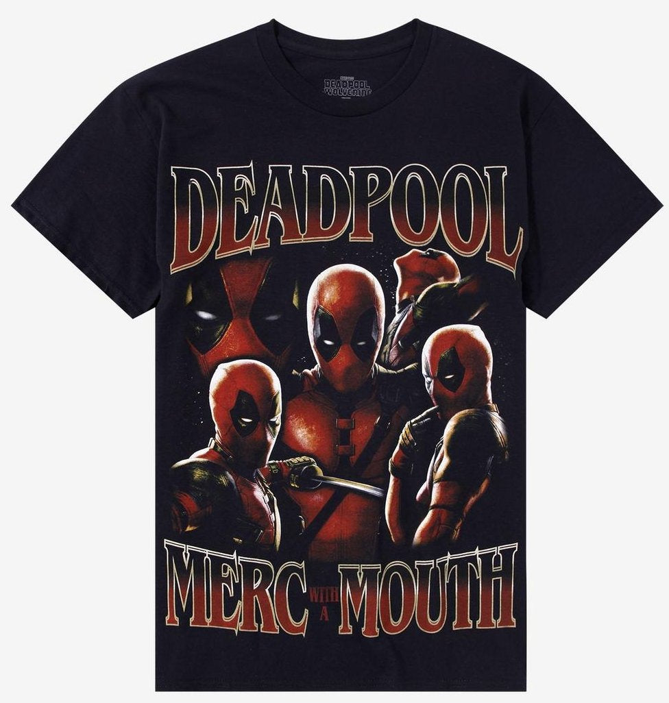 Deadpool Mens T-Shirt -  Merc with a Mouth Movie  Group Image Hoodie, Sweatshirt | CiraTrend.com