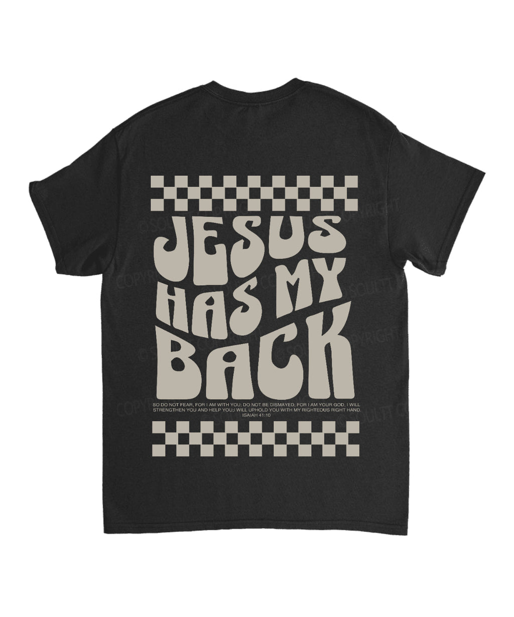 Jesus Has My Back Double Sided Unisex Cotton Christian T-Shirt Hoodie, Sweatshirt | CiraTrend.com (Image 5)