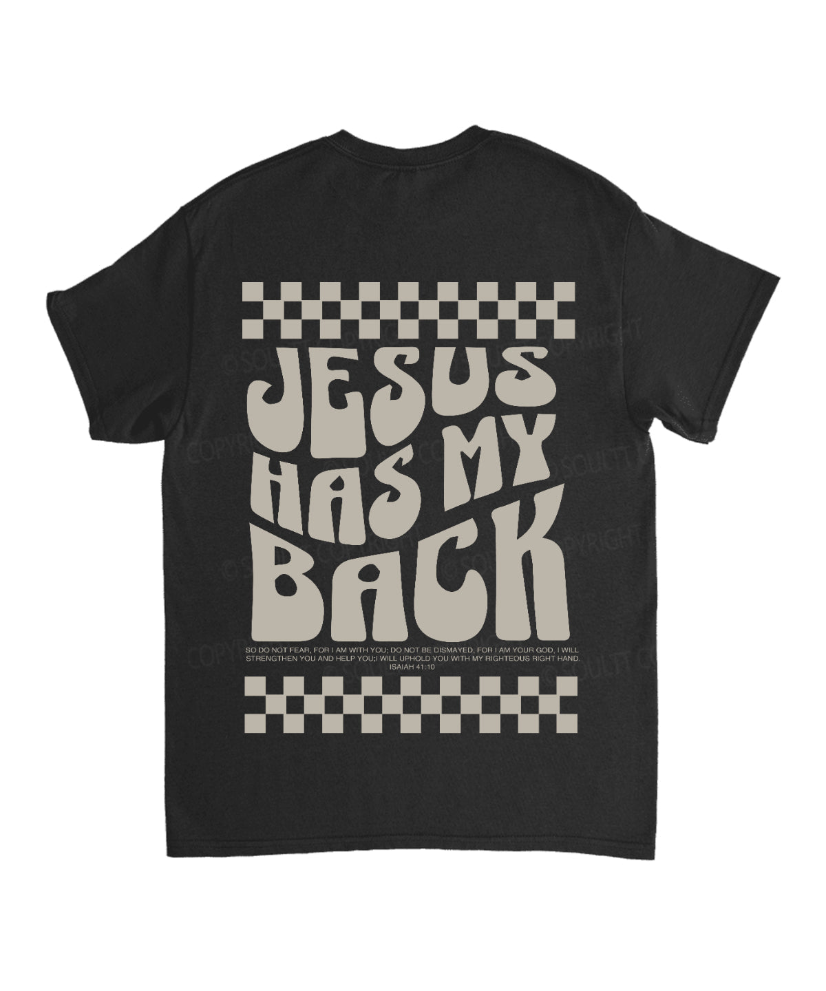 Jesus Has My Back Double Sided Unisex Cotton Christian T-Shirt Hoodie, Sweatshirt | CiraTrend.com (Image 5)