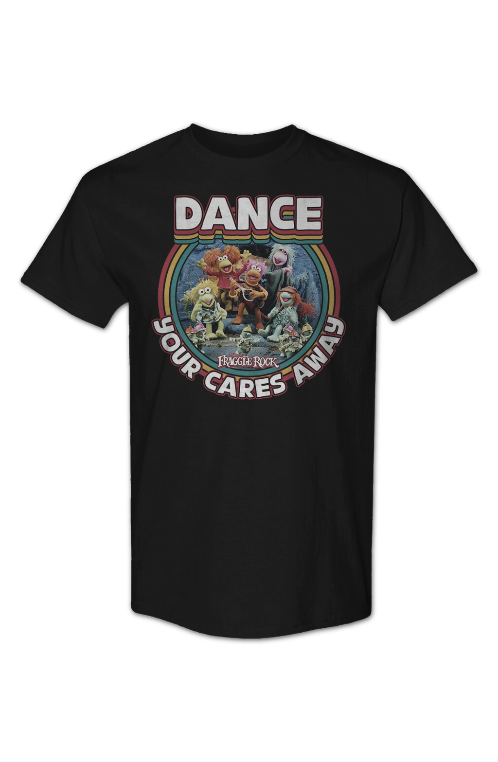 Dance Your Cares Away Rainbow Circle Fraggle Rock T-Shirt Hoodie, Sweatshirt | CiraTrend.com (Image 2)