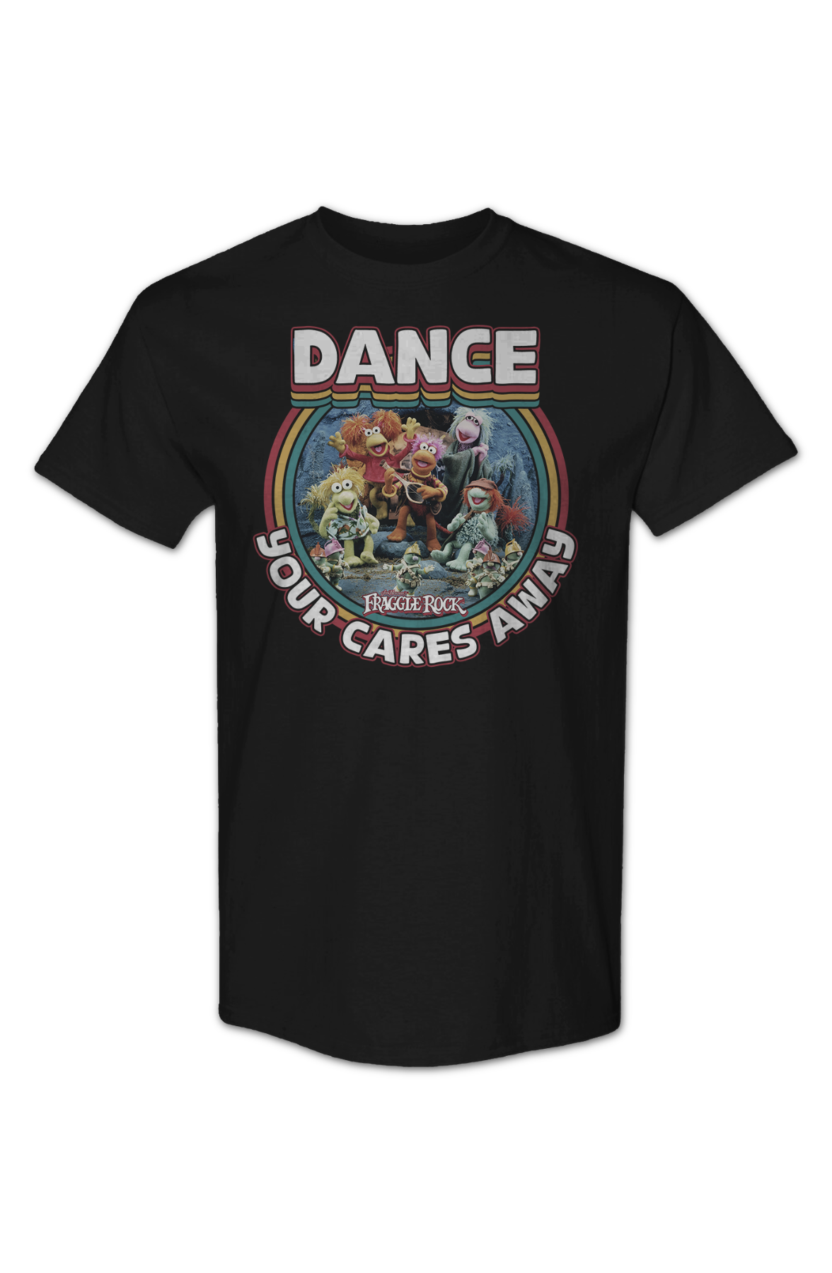 Dance Your Cares Away Rainbow Circle Fraggle Rock T-Shirt Hoodie, Sweatshirt | CiraTrend.com (Image 2)