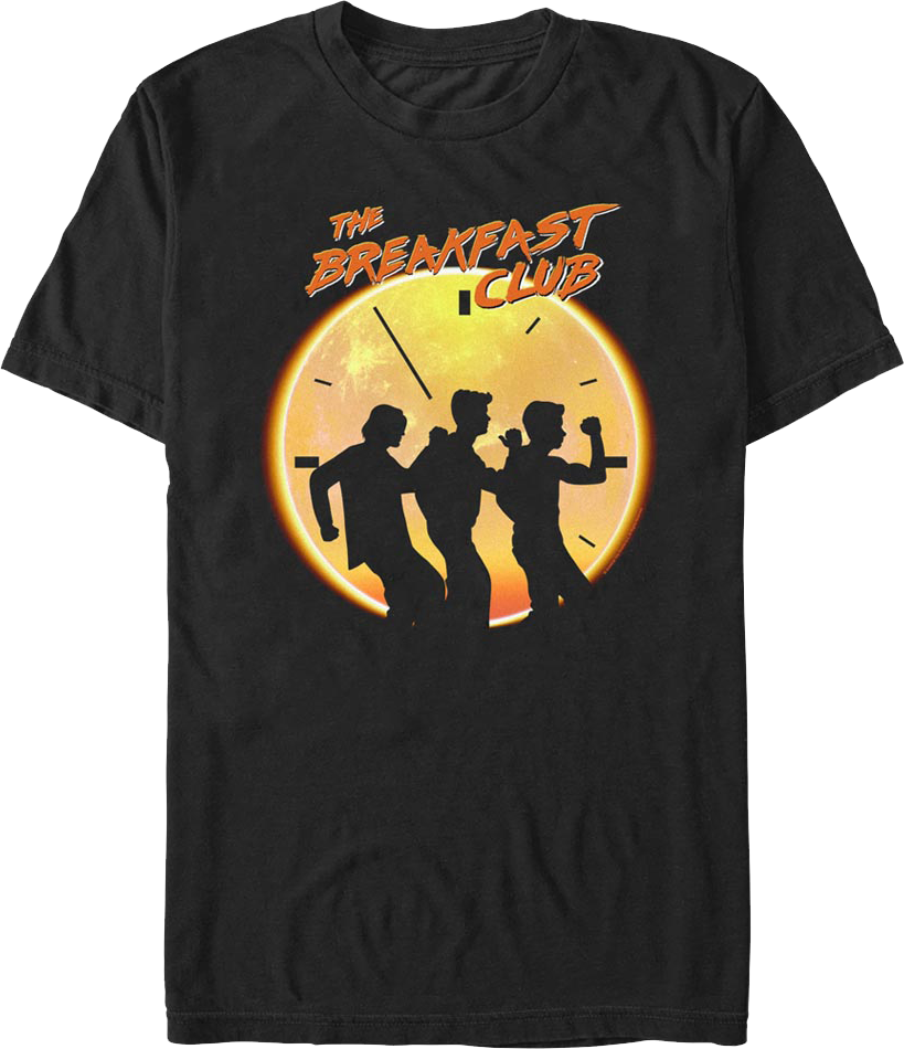 Dancing Clock Silhouettes Breakfast Club T-Shirt Hoodie, Sweatshirt | CiraTrend.com (Image 1)