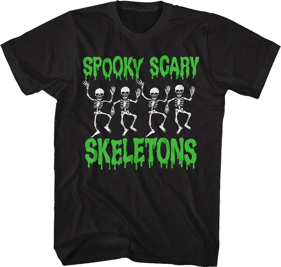 Dancing Spooky Scary Skeletons T-Shirt Hoodie, Sweatshirt | CiraTrend.com (Image 1)