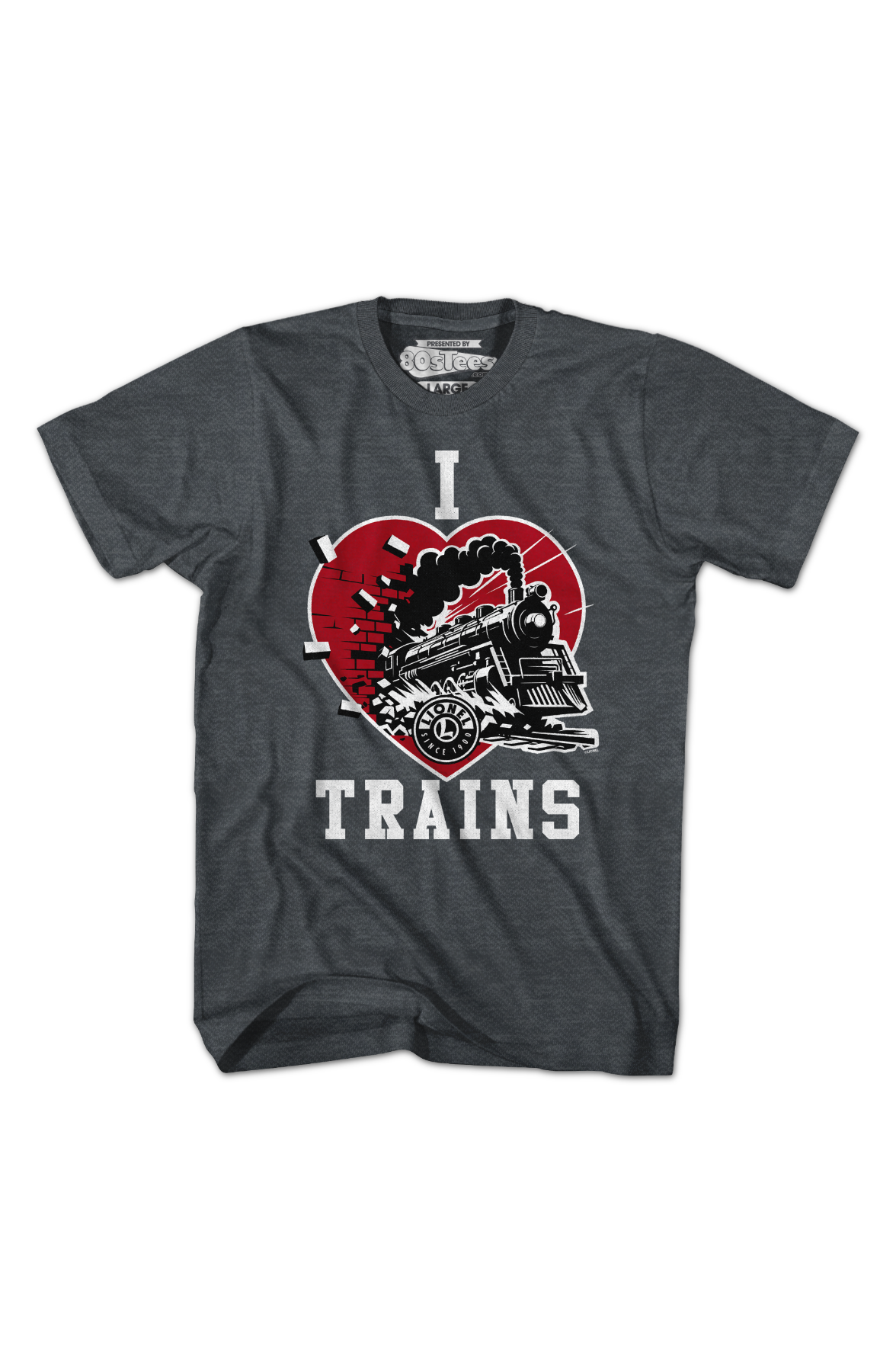 Dark Heather I Love Trains Lionel Trains T-Shirt Hoodie, Sweatshirt | CiraTrend.com (Image 2)