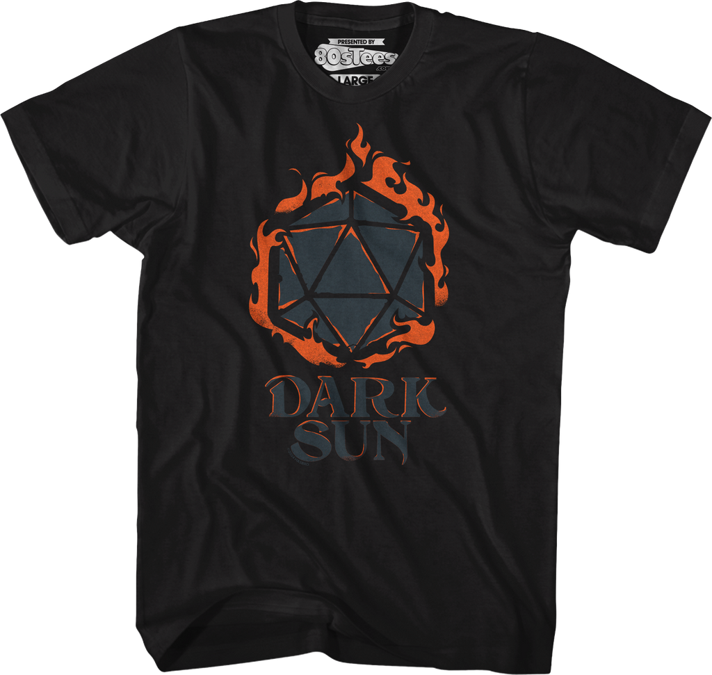 Dark Sun Flames Dungeons & Dragons T-Shirt Hoodie, Sweatshirt | CiraTrend.com (Image 1)