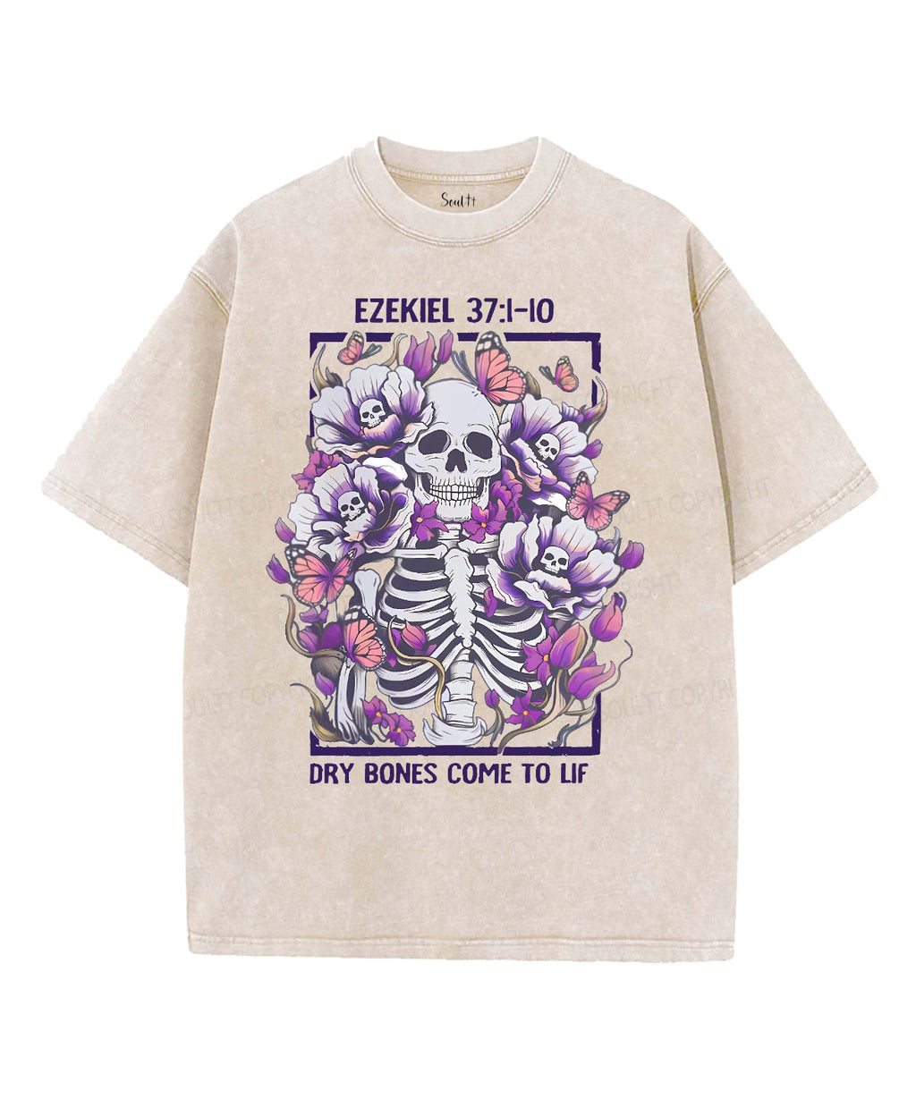 Dry Bones Come To LifUnisex Washed Christian T-shirt Hoodie, Sweatshirt | CiraTrend.com (Image 4)