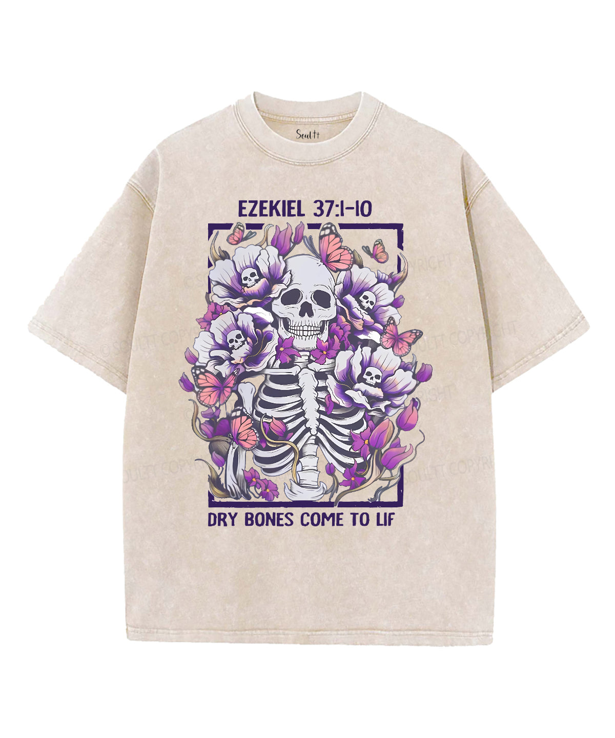 Dry Bones Come To LifUnisex Washed Christian T-shirt Hoodie, Sweatshirt | CiraTrend.com (Image 4)