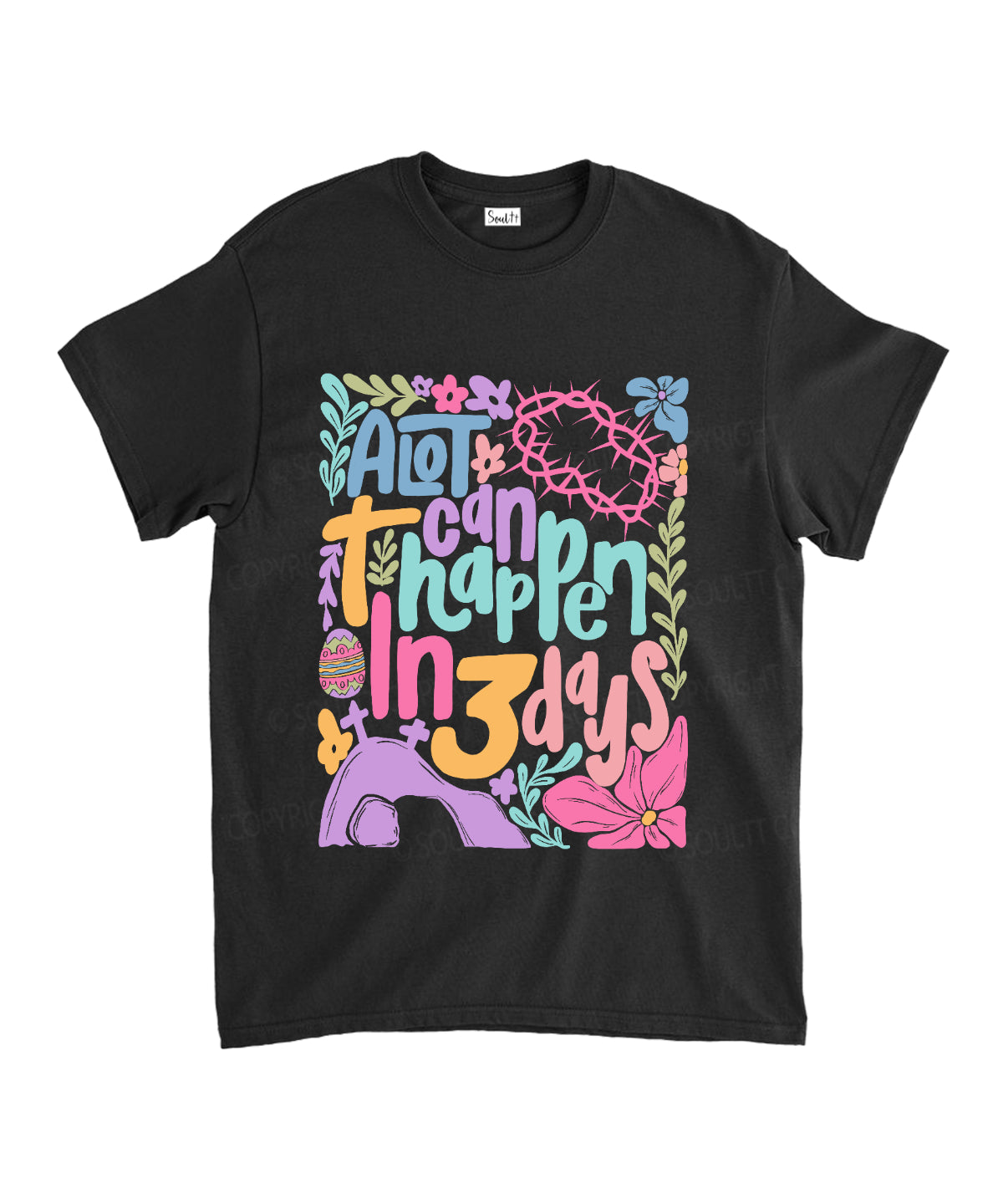 A Lot Can Happen In 3 Day Unisex Cotton Christian T-Shirt Hoodie, Sweatshirt | CiraTrend.com (Image 1)