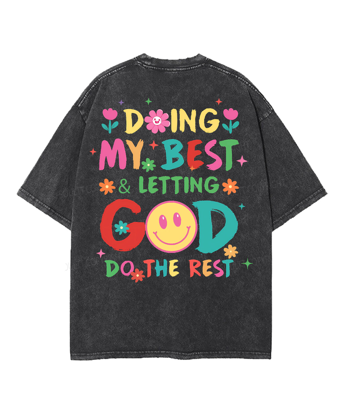 Doing My Best Double Sided Washed Christian Style001 T-Shirts, Hoodie, Sweatshirt