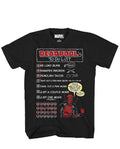 Deadpool Mens T-Shirt - To Do List Graphic T-Shirt for Adults Hoodie, Sweatshirt | CiraTrend.com
