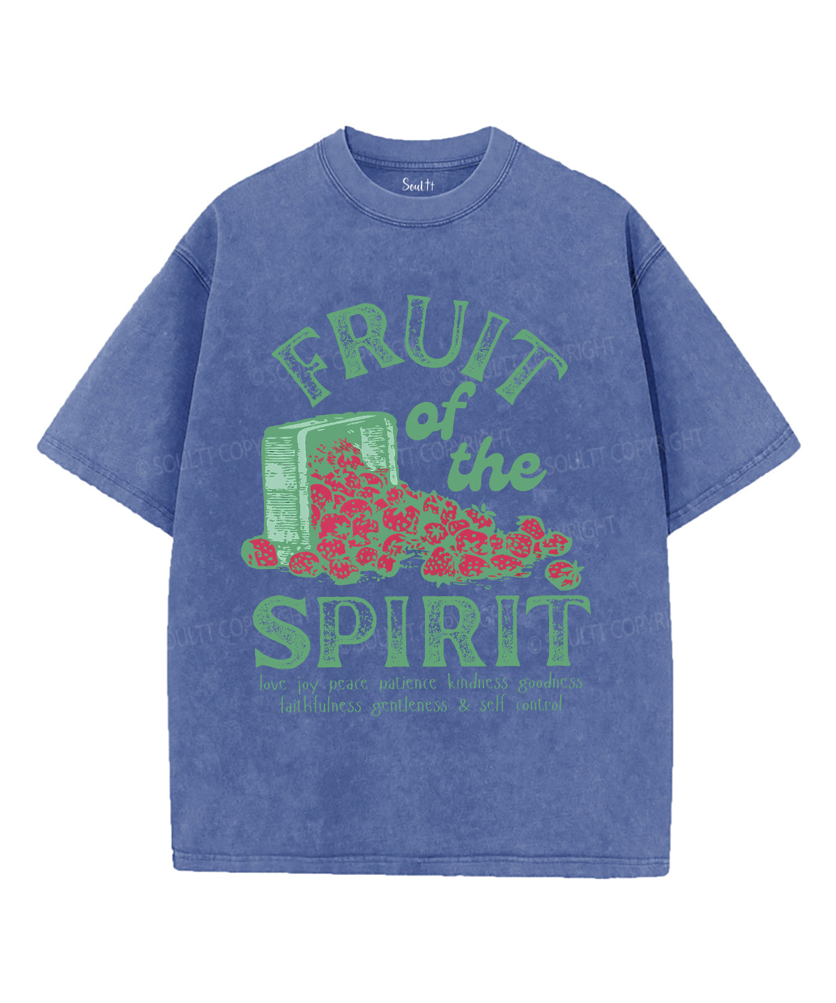 Fruit Of The Spirit Unisex Washed Christian T-shirt Style016 Hoodie, Sweatshirt | CiraTrend.com (Image 4)