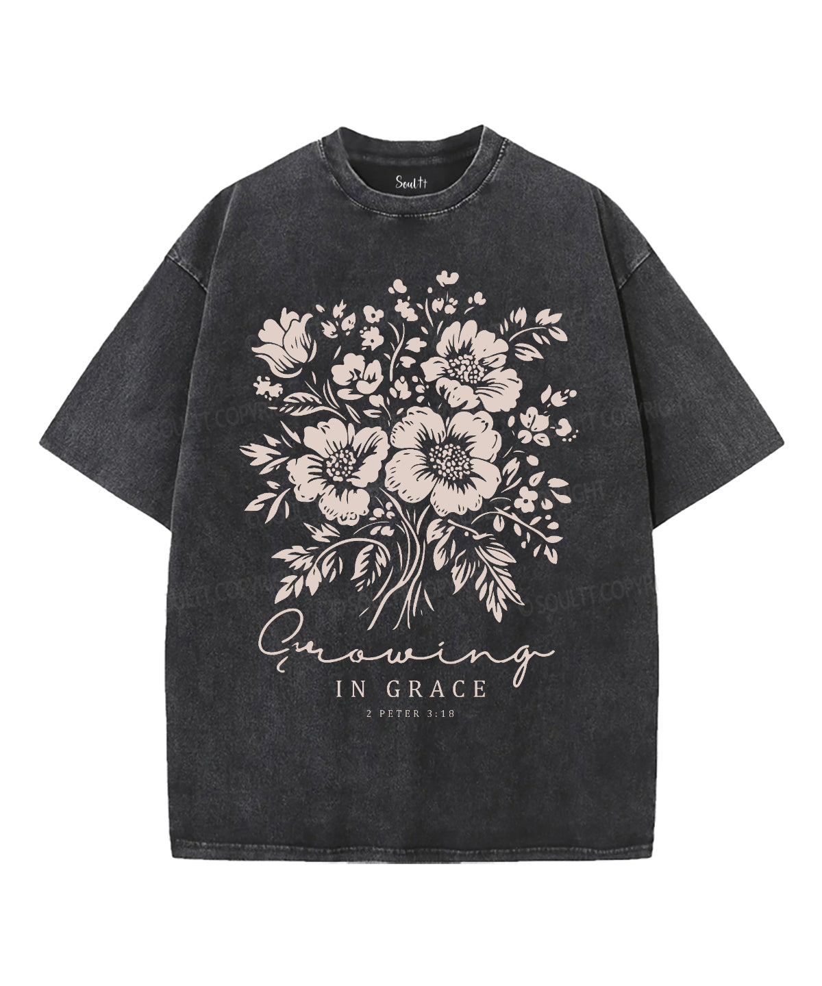 Growing In Grace Washed Christian T-shirt Hoodie, Sweatshirt | CiraTrend.com (Image 2)