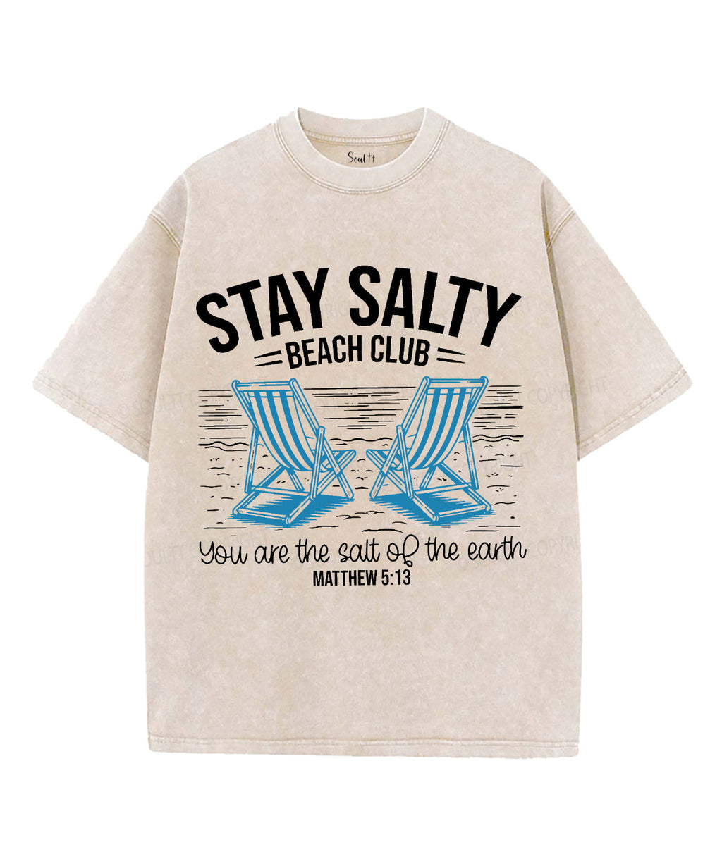 Stay Salty Unisex Washed Christian T-shirt Style014 Hoodie, Sweatshirt | CiraTrend.com (Image 1)