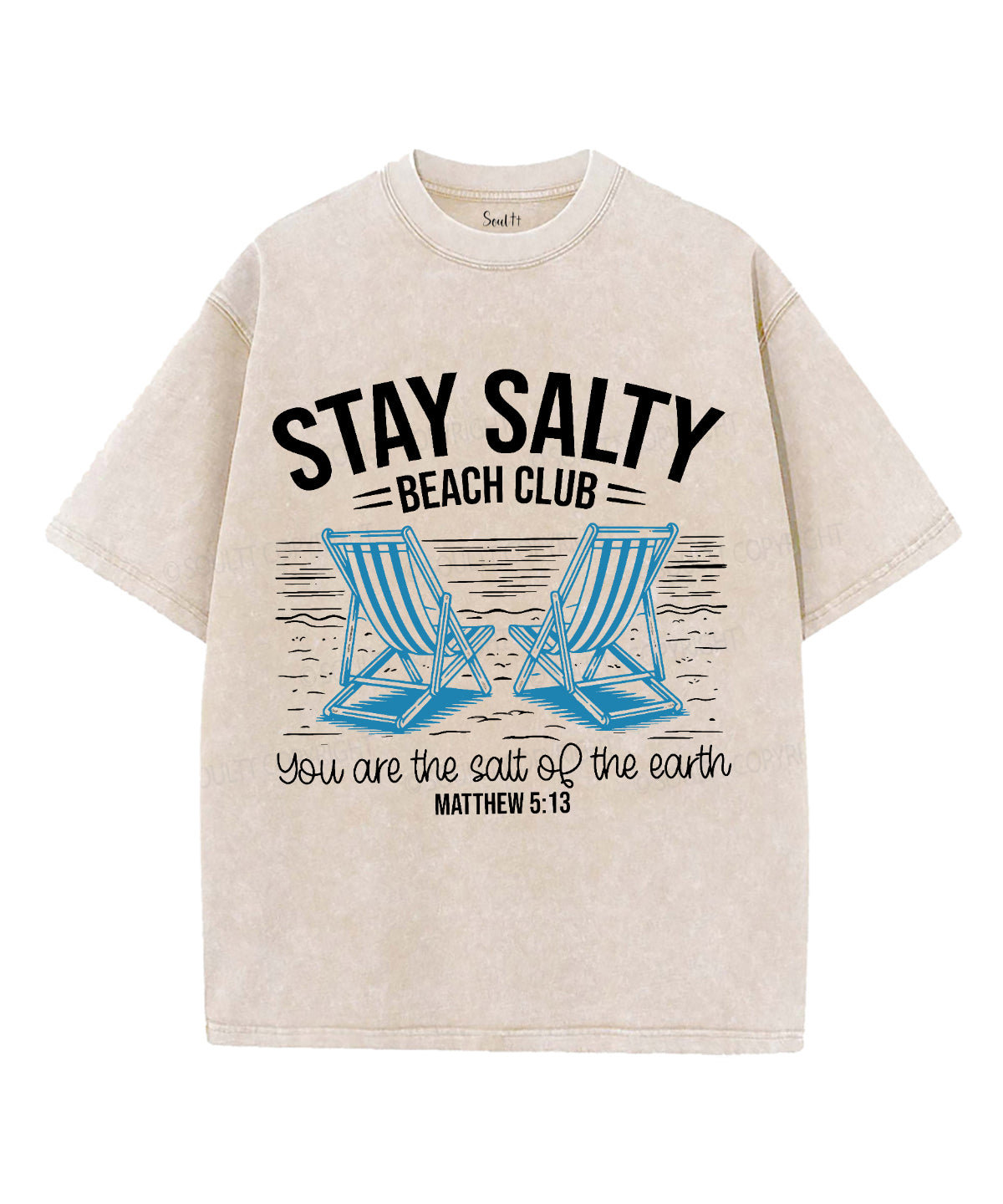 Stay Salty Unisex Washed Christian T-shirt Style014 Hoodie, Sweatshirt | CiraTrend.com (Image 1)