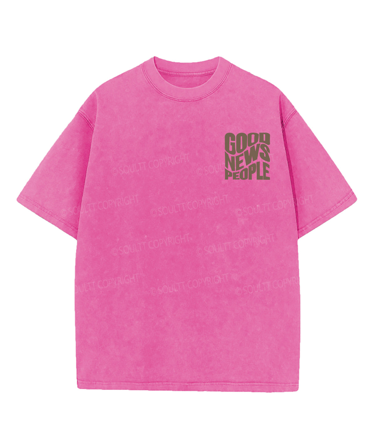 Good News People Double Sided Washed Christian T-shirt Hoodie, Sweatshirt | CiraTrend.com (Image 4)