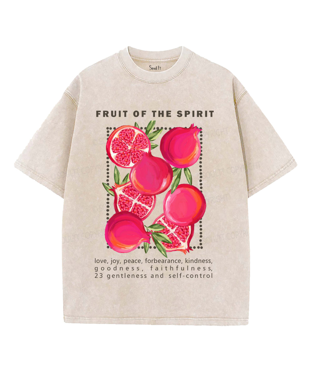 Fruit Of The Spirit Washed Christian T-shirt Style004 Hoodie, Sweatshirt | CiraTrend.com (Image 1)