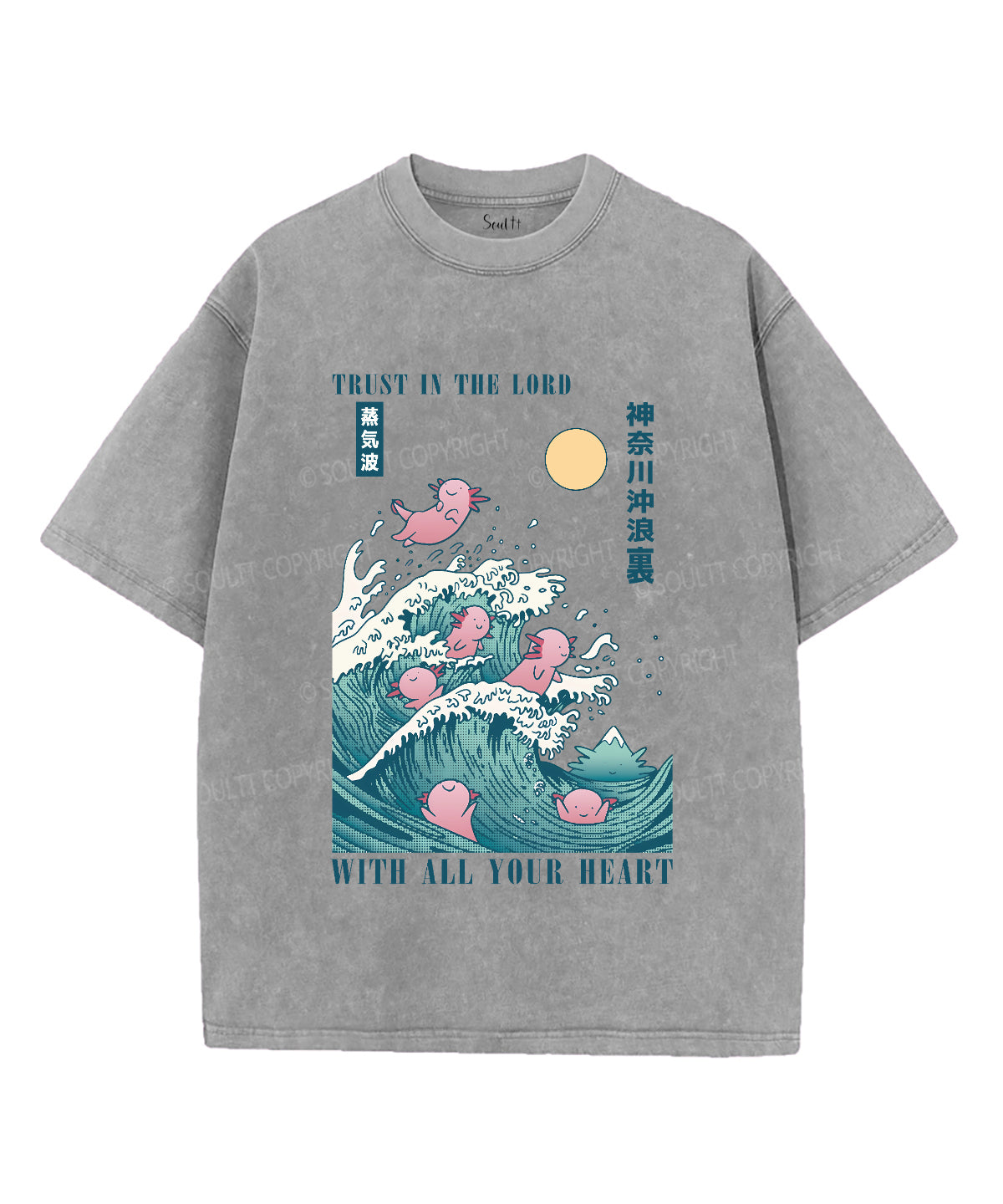 Trust In The Lord Unisex Washed Christian T-shirt Hoodie, Sweatshirt | CiraTrend.com (Image 3)