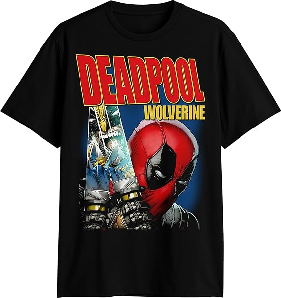Deadpool & Wolverine Mens T-Shirt - Wolvy & Pool Reflect Upon Each Other 2 Sides Hoodie, Sweatshirt | CiraTrend.com (Image 2)
