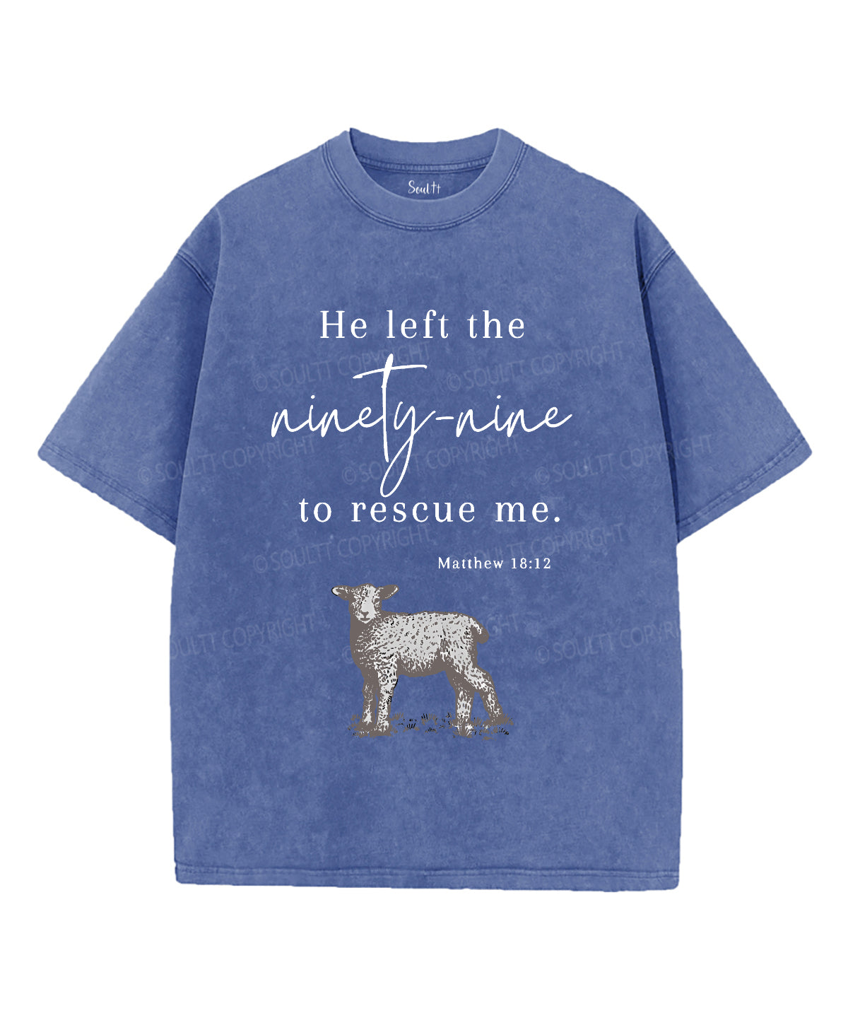 He Left The 99 For Me Unisex Washed Christian T-shirt Hoodie, Sweatshirt | CiraTrend.com (Image 4)