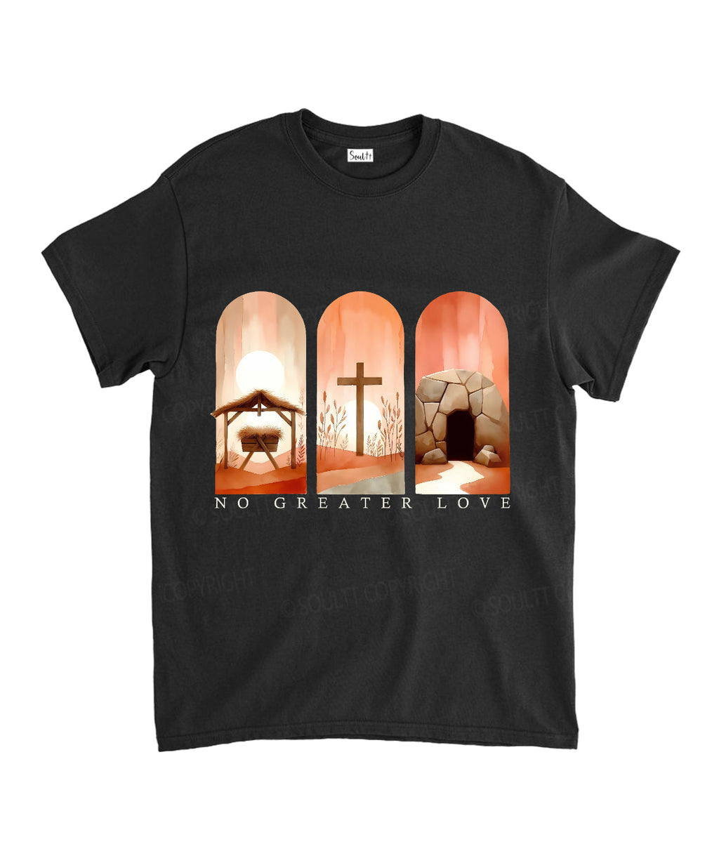 No Greater Love Unisex Cotton Christian T-Shirt Hoodie, Sweatshirt | CiraTrend.com (Image 2)