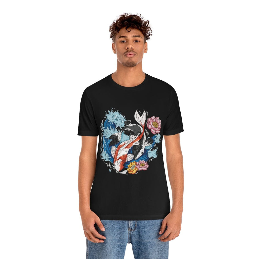 Dancing Koi Unisex Tee Hoodie, Sweatshirt | CiraTrend.com (Image 3)