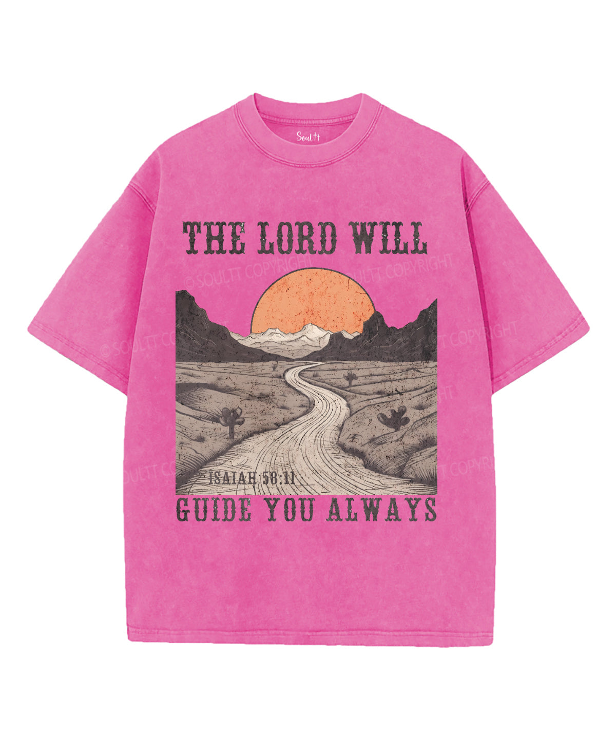 The Lord Will Guide You Always Washed Christian T-shirt Hoodie, Sweatshirt | CiraTrend.com (Image 3)