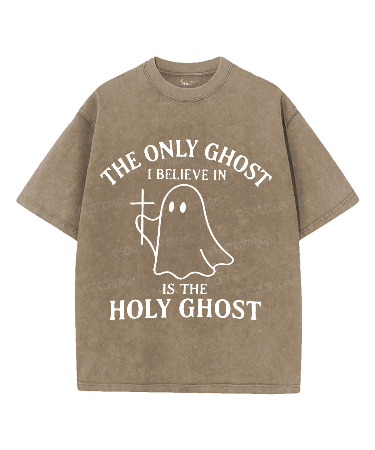 The Only Ghost Unisex Washed Christian T-shirt Style004 Hoodie, Sweatshirt | CiraTrend.com (Image 5)