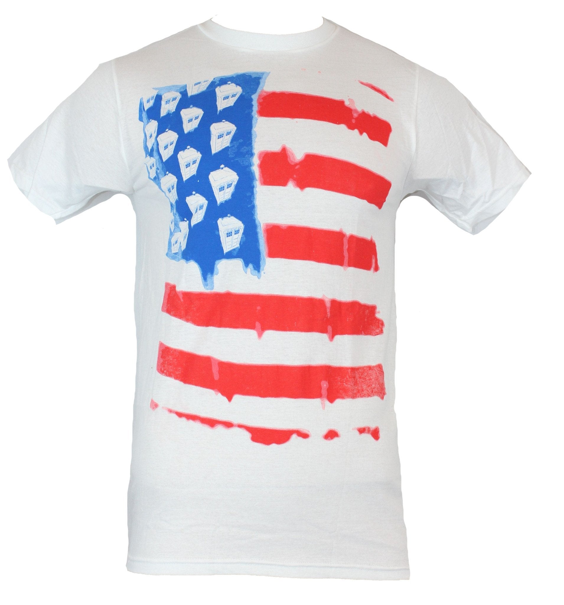 Doctor Who Mens T-Shirt - US Flag Tartis and Stripes Dr Who Image Hoodie, Sweatshirt | CiraTrend.com