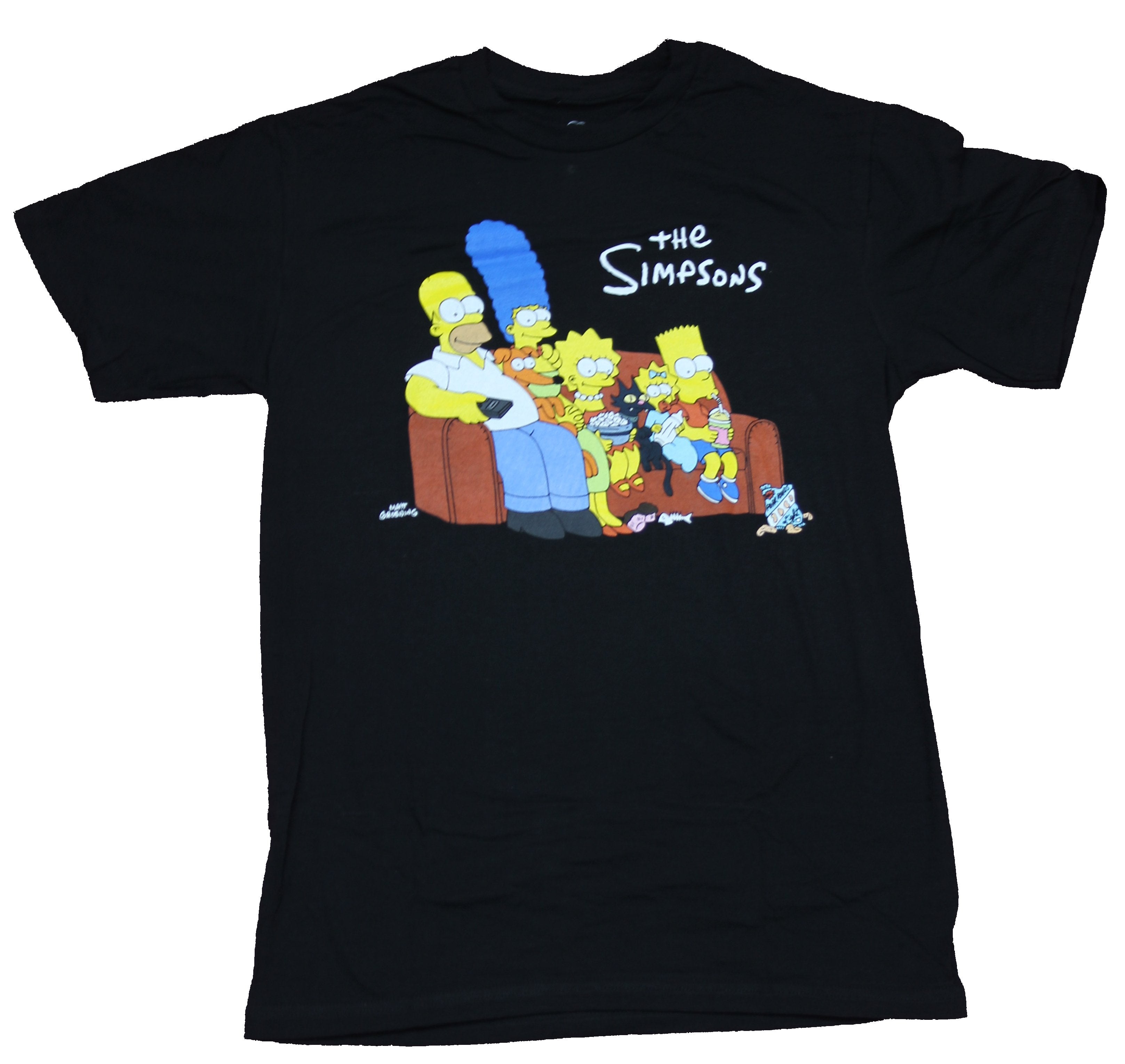The Simpsons Mens T-Shirt  - Bart Homer Marge Lisa Maggie Couch Image Hoodie, Sweatshirt | CiraTrend.com