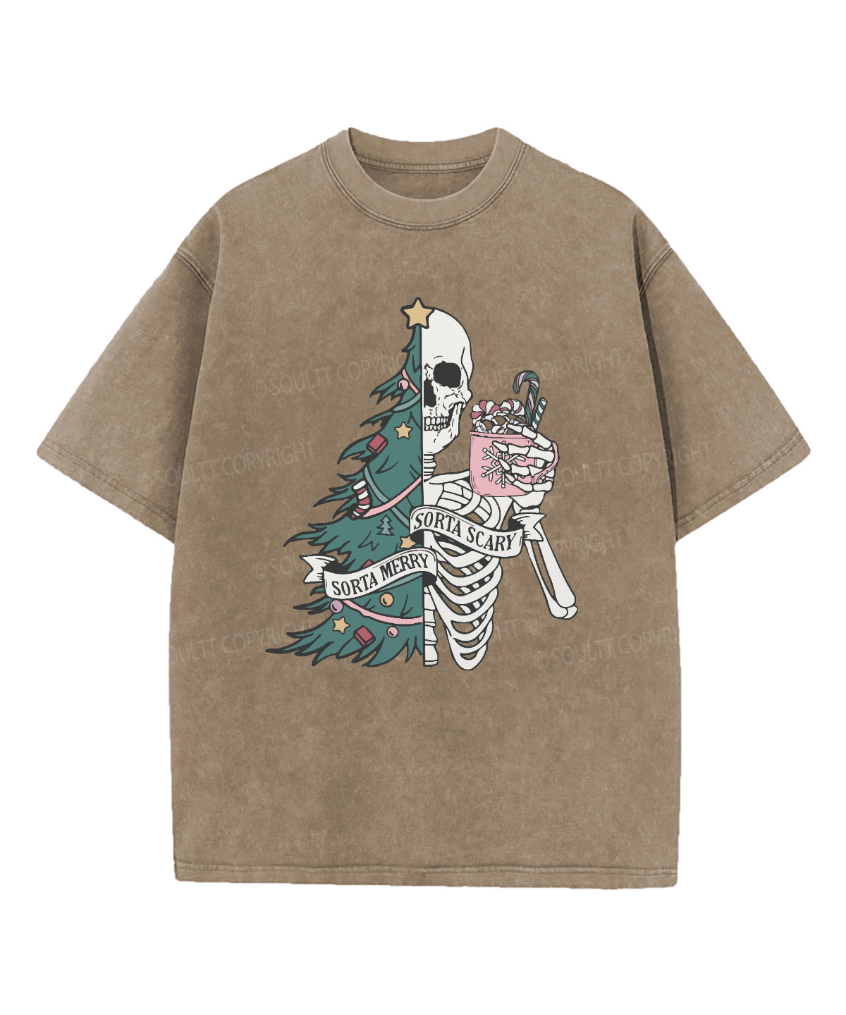 Sorta Merry Sorta Scary Washed Christian T-shirt Hoodie, Sweatshirt | CiraTrend.com (Image 5)