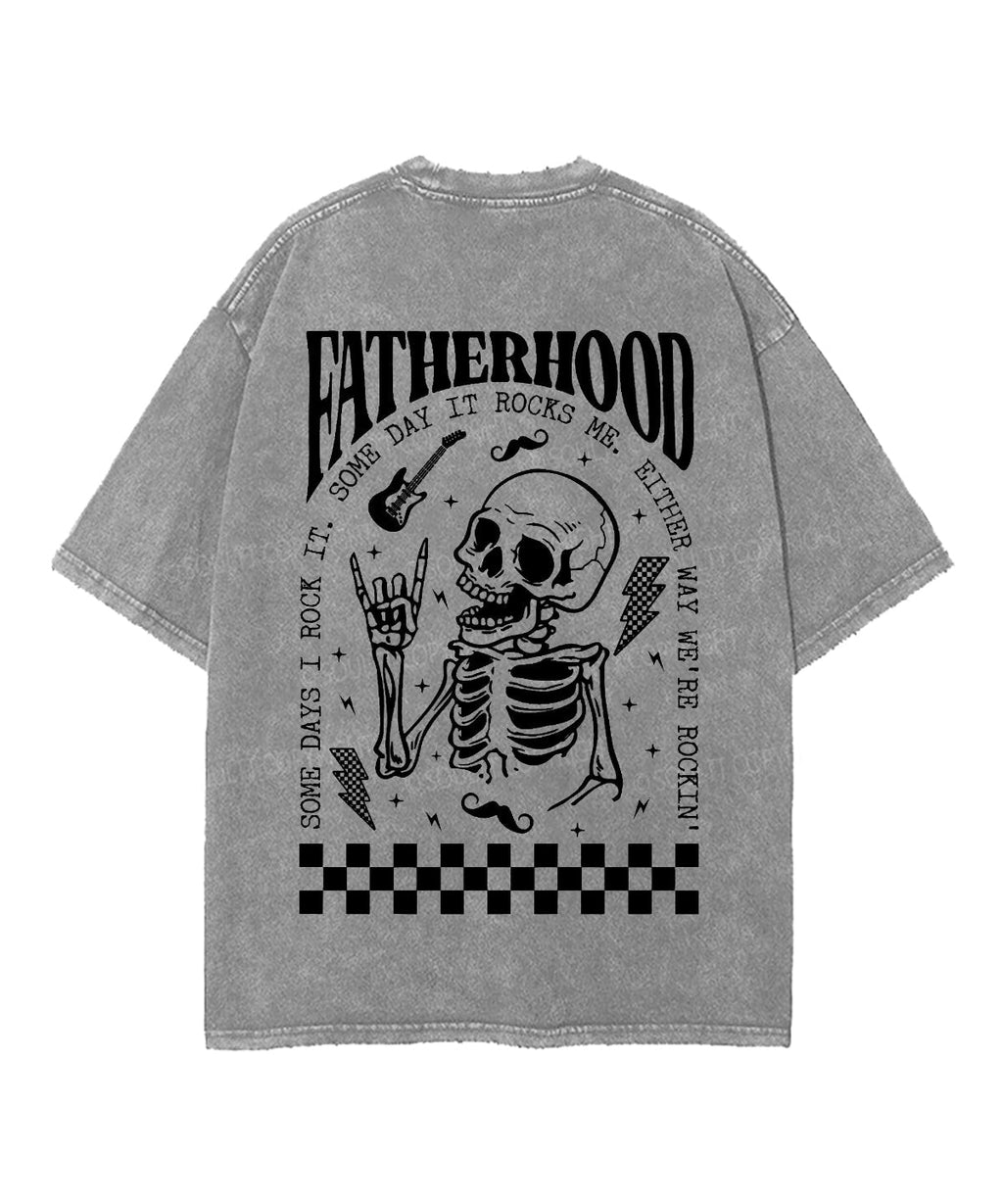 Fatherhood Double Sided Unisex Washed Christian T-shirt Hoodie, Sweatshirt | CiraTrend.com (Image 5)