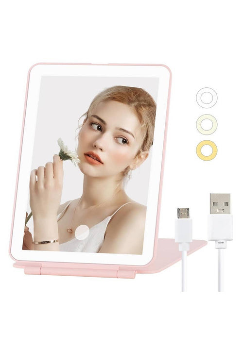 .0305 Rechargeable Travel Led Makeup Vanity Mirror Tablet SI-28656