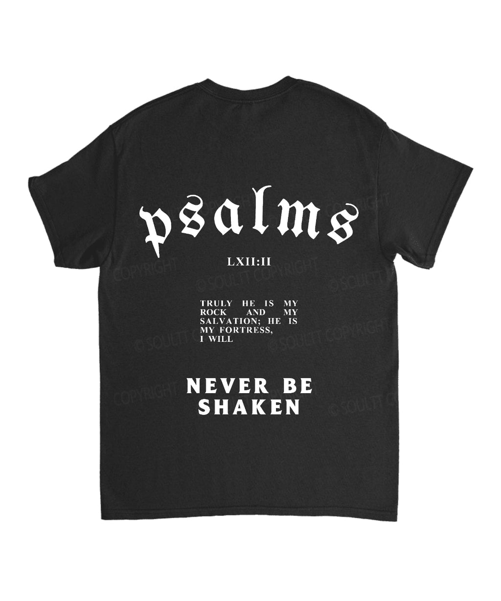 Never Be Shaken Double Sided Unisex Cotton Christian T-Shirt Hoodie, Sweatshirt | CiraTrend.com (Image 5)