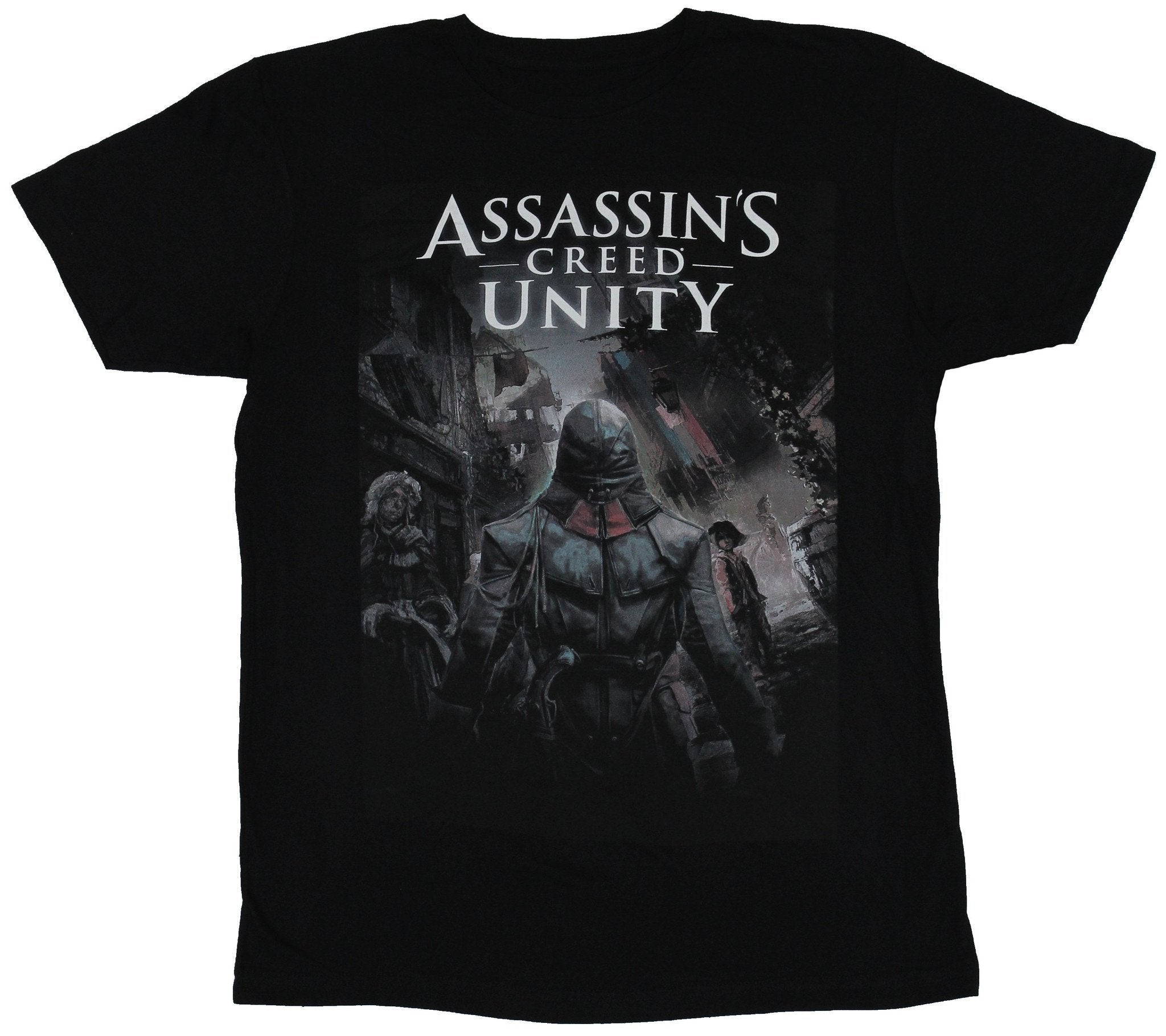 Assassin's Creed Unity Mens T-Shirt - Over Shoulder View Through Crowded Street Hoodie, Sweatshirt | CiraTrend.com