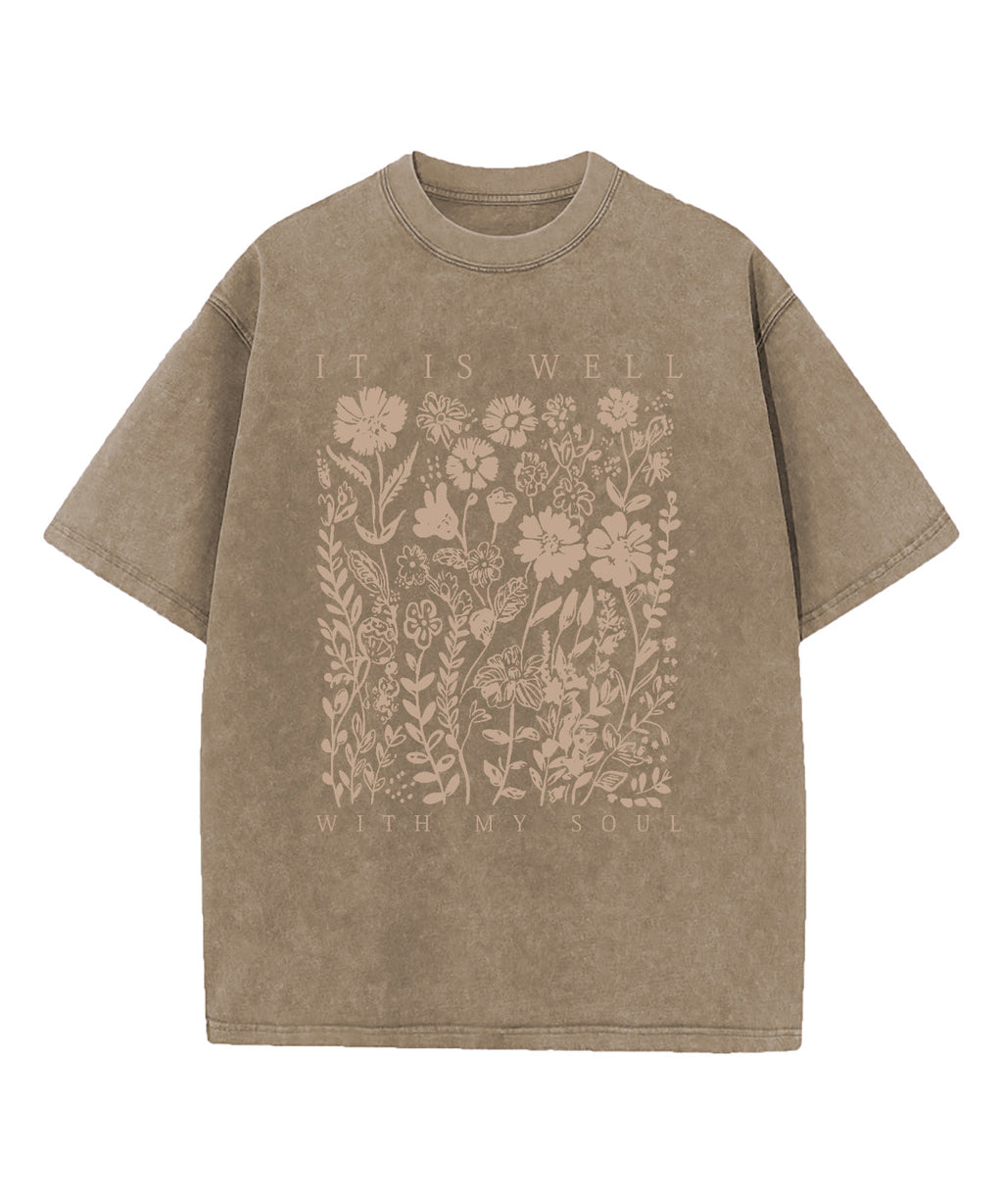 It Is Well With My Soul Washed Christian T-shirt Style011 Hoodie, Sweatshirt | CiraTrend.com (Image 5)