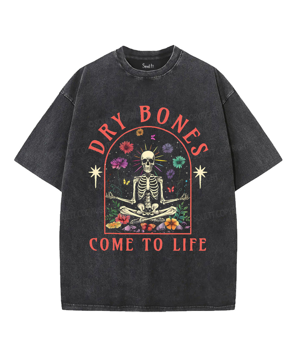 Dry Bones Come To Life Unisex Washed Christian T-shirt Style012 Hoodie, Sweatshirt | CiraTrend.com (Image 1)
