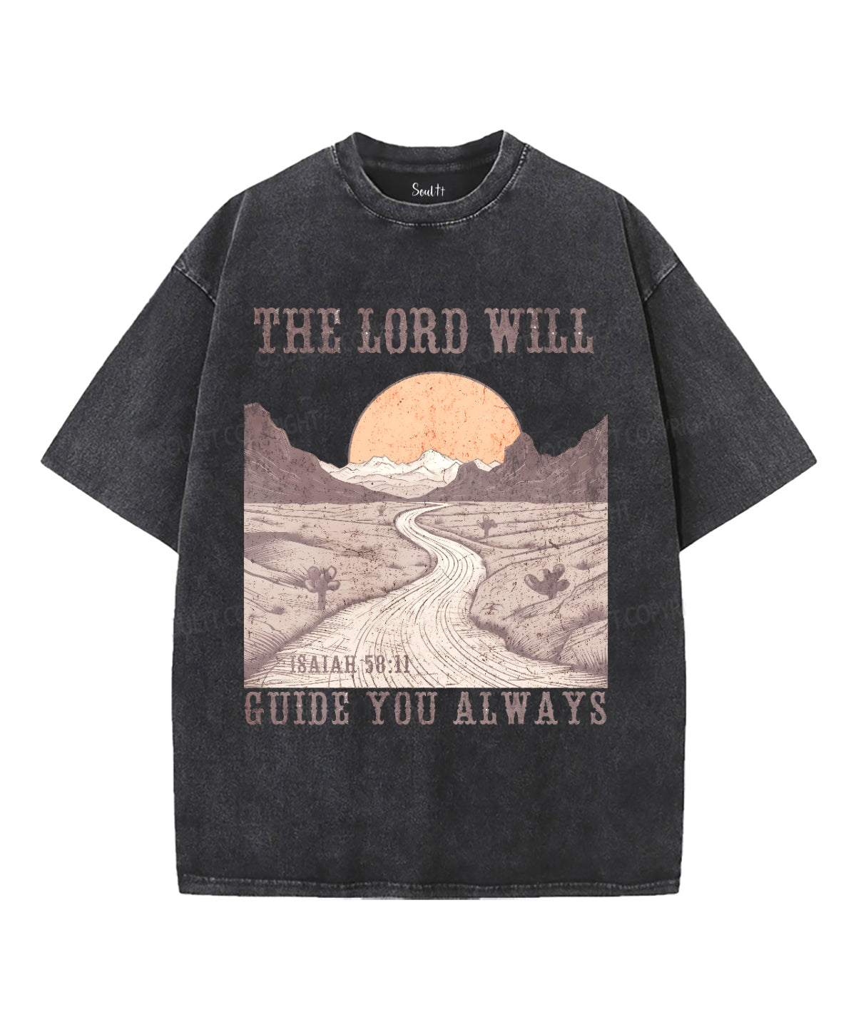 The Lord Will Guide You Always Washed Christian T-shirt Hoodie, Sweatshirt | CiraTrend.com (Image 2)