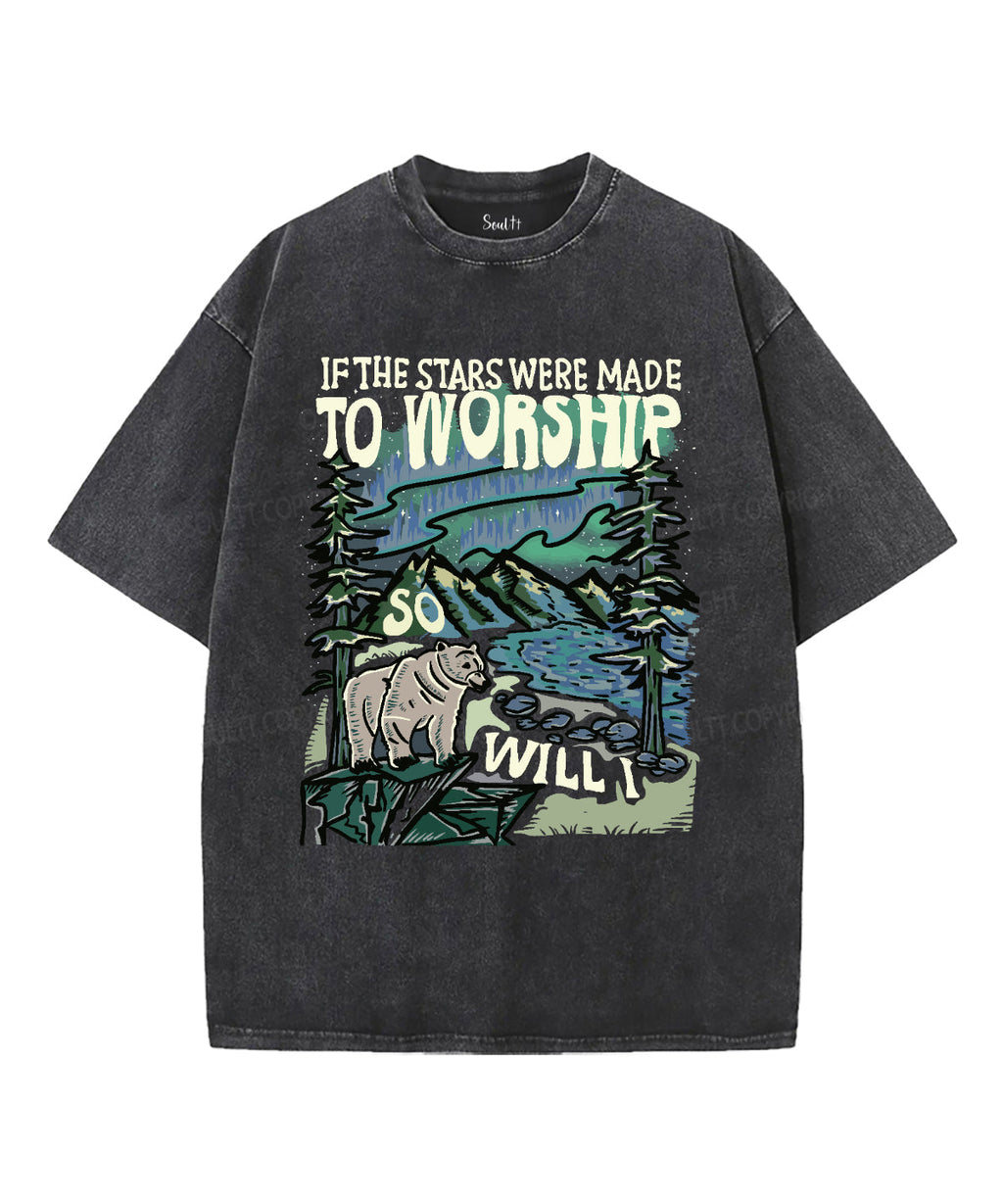 If The Star Were Made To Worship Washed Christian T-shirt Hoodie, Sweatshirt | CiraTrend.com (Image 2)