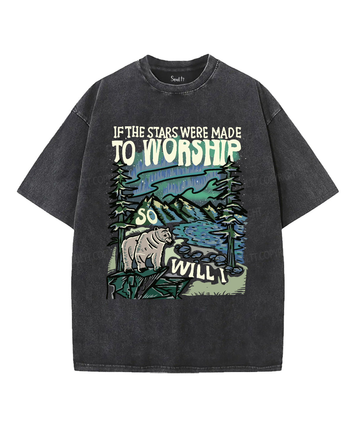 If The Star Were Made To Worship Washed Christian T-shirt Hoodie, Sweatshirt | CiraTrend.com (Image 2)