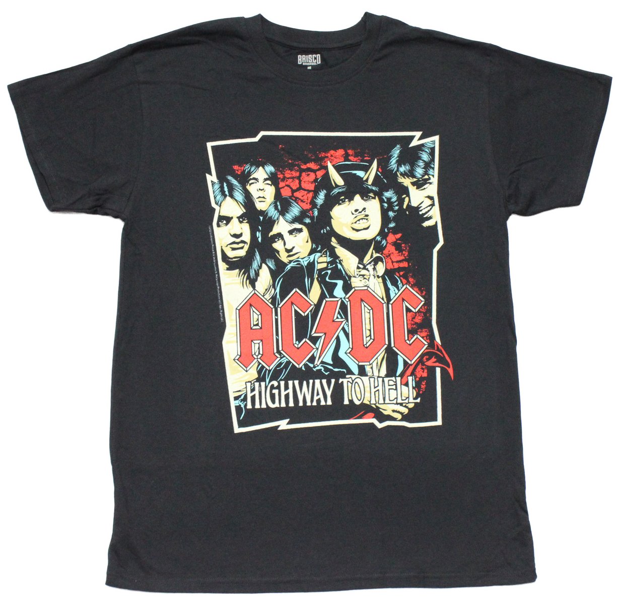 AC/DC AC DC Mens T-Shirt - Band Image Over Highway to Hell Hoodie, Sweatshirt | CiraTrend.com