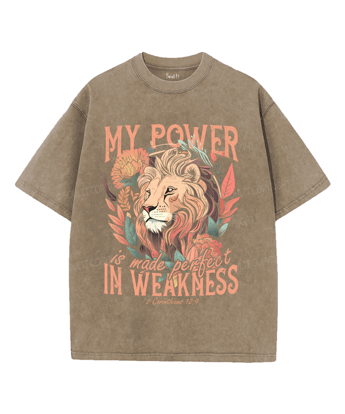 My Power Is Made Perfect In Weakness Unisex Washed Christian T-shirt Hoodie, Sweatshirt | CiraTrend.com (Image 5)