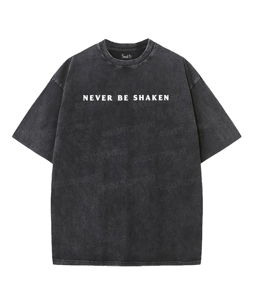 Never Be Shaken Double Sided Unisex Washed Christian T-shirt Hoodie, Sweatshirt | CiraTrend.com (Image 2)