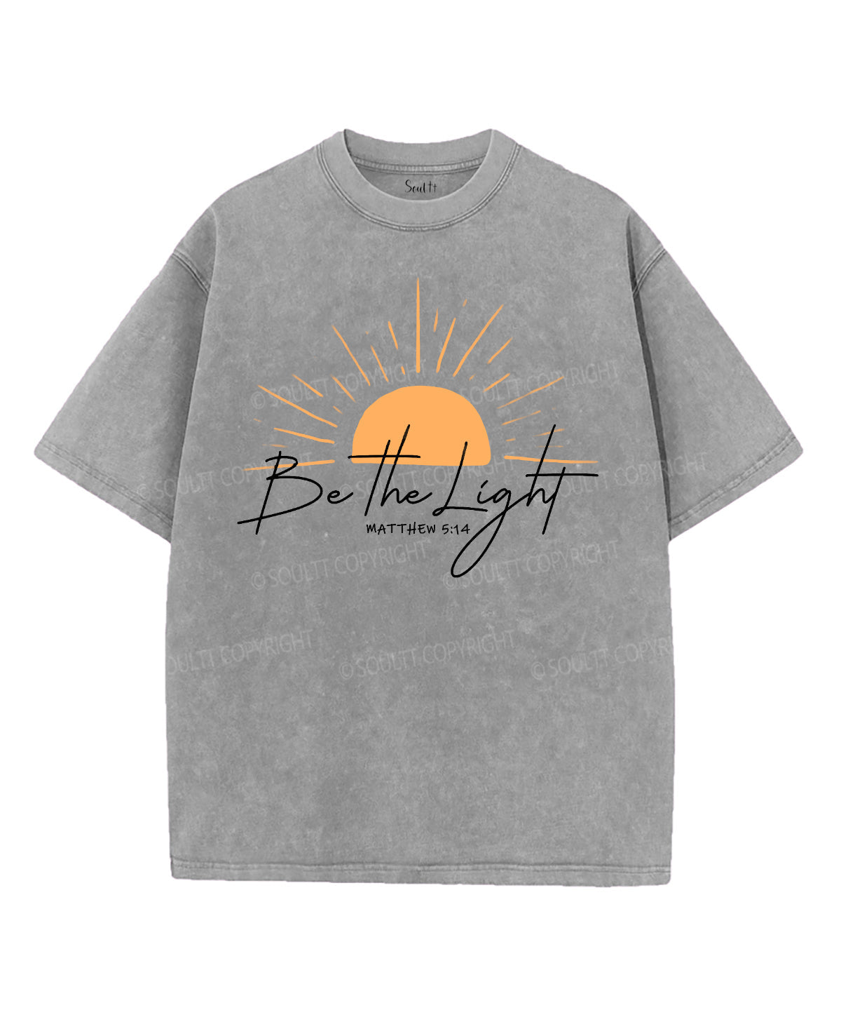 Be The Light Unisex Washed Christian T-shirt Style006 Hoodie, Sweatshirt | CiraTrend.com (Image 4)