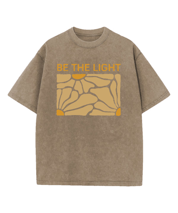 Be The Light Washed Christian T-shirt Style001 Hoodie, Sweatshirt | CiraTrend.com (Image 2)