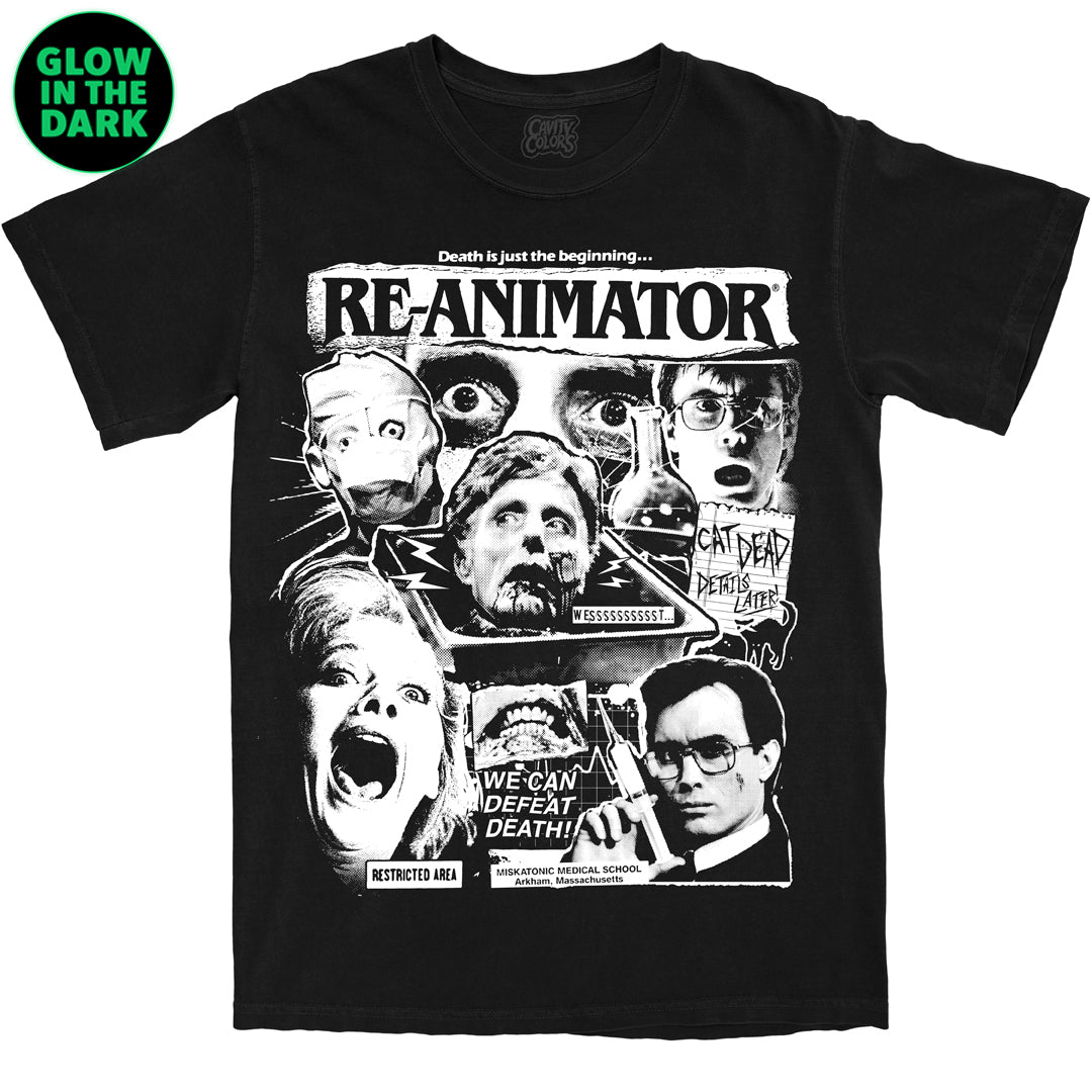 RE-ANIMATOR: DEATH DEFEATED - T-SHIRT - COMFORT COLORS (GLOW IN THE DARK) Hoodie, Sweatshirt | CiraTrend.com (Image 1)