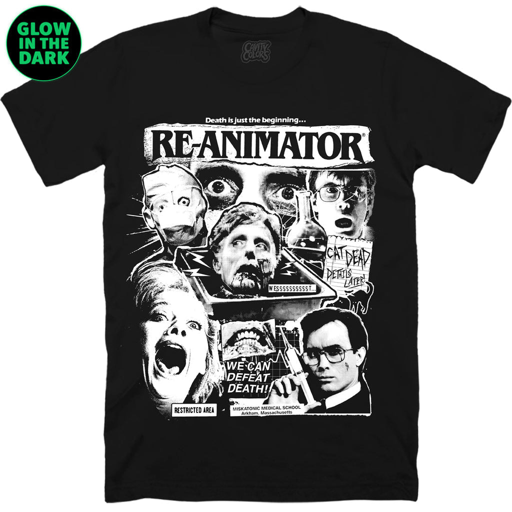 RE-ANIMATOR: DEATH DEFEATED - T-SHIRT (GLOW IN THE DARK) Hoodie, Sweatshirt | CiraTrend.com (Image 1)