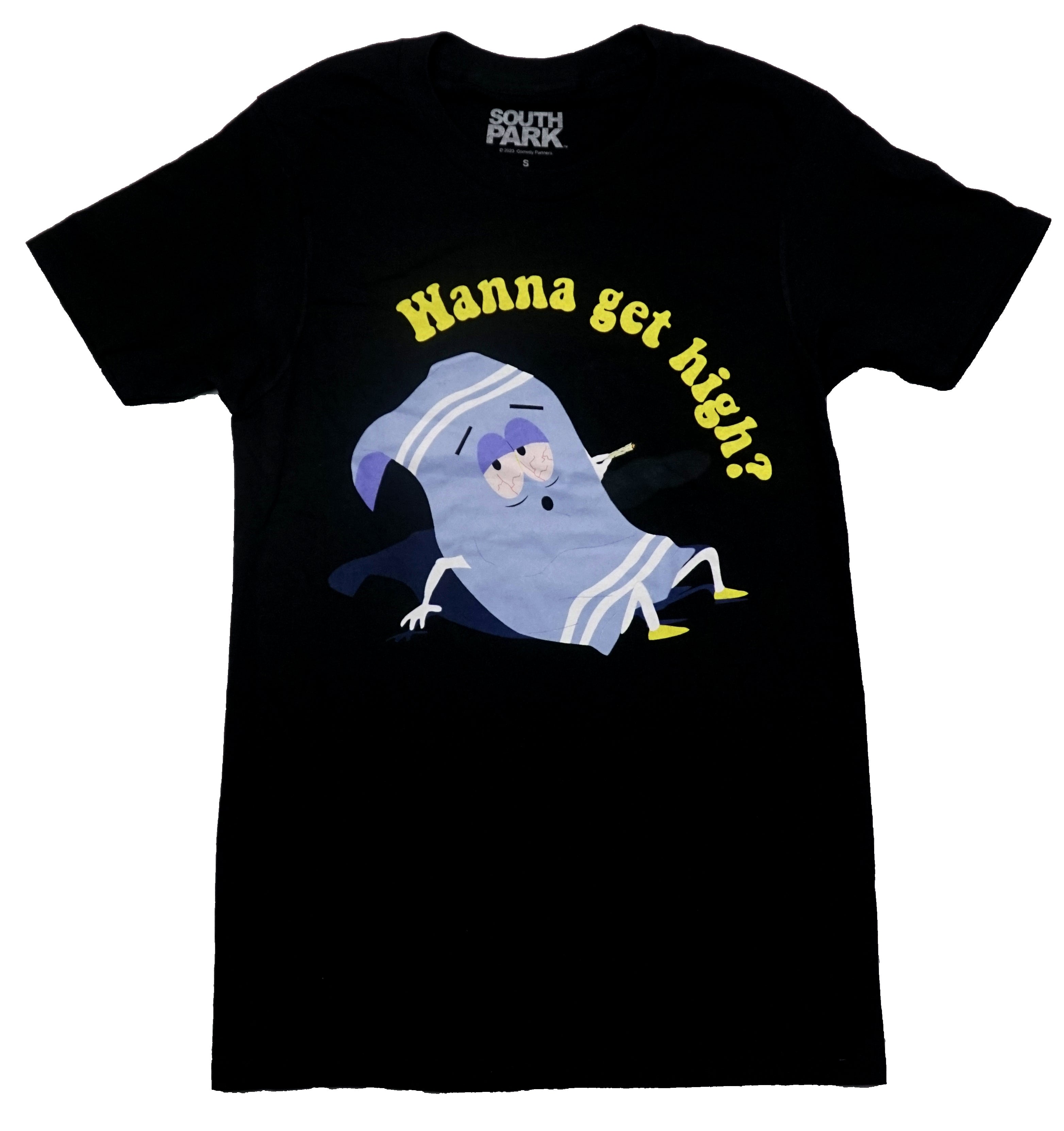 South Park Mens T-Shirt - Towelie Wanna Get High? Hoodie, Sweatshirt | CiraTrend.com