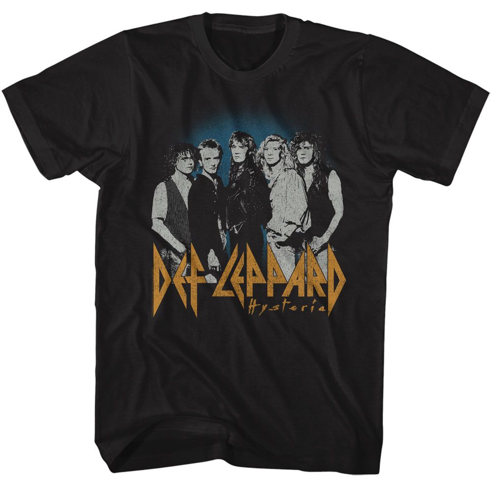 Def Leppard - Blue Fade Background Boyfriend Tee Hoodie, Sweatshirt | CiraTrend.com