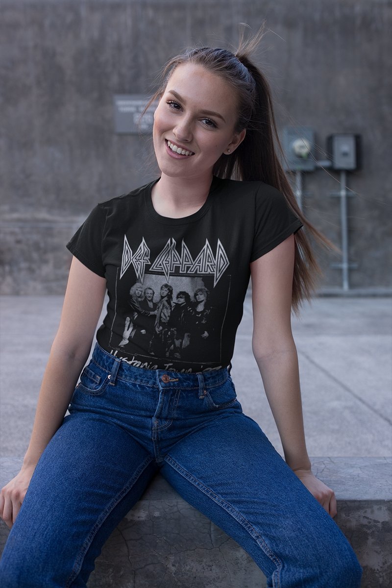 Def Leppard Hysteria Tour Boyfriend Tee Hoodie, Sweatshirt | CiraTrend.com (Image 1)